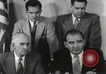 Image of Joseph McCarthy investigates communism New York City USA, 1953, second 50 stock footage video 65675029713