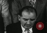 Image of Joseph McCarthy investigates communism New York City USA, 1953, second 57 stock footage video 65675029713