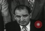Image of Joseph McCarthy investigates communism New York City USA, 1953, second 59 stock footage video 65675029713