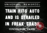 Standbild Illinois Central Train Covington Tennessee USA, 1936, aus Sekunde 1 historischem Filmmaterial Videoclip 65675029721