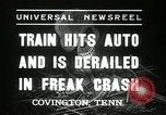 Standbild Illinois Central Train Covington Tennessee USA, 1936, aus Sekunde 5 historischem Filmmaterial Videoclip 65675029721
