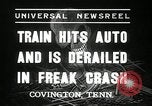 Standbild Illinois Central Train Covington Tennessee USA, 1936, aus Sekunde 7 historischem Filmmaterial Videoclip 65675029721