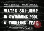 Standbild Wasser Ski Jump Washington DC USA, 1936, aus Sekunde 6 historischem Filmmaterial Videoclip 65675029723