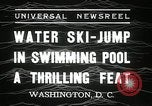 Standbild Wasser Ski Jump Washington DC USA, 1936, aus Sekunde 8 historischem Filmmaterial Videoclip 65675029723