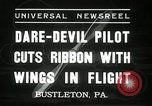 Standbild Stunt Pilot Bustleton Pennsylvania USA, 1936, aus Sekunde 6 historischem Filmmaterial Videoclip 65675029724