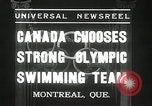 Standbild Kanada's Olympic swimming Team Montreal Quebec Kanada, 1936, aus Sekunde 6 historischem Filmmaterial Videoclip 65675029725