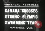 Standbild Kanada's Olympic swimming Team Montreal Quebec Kanada, 1936, aus Sekunde 7 historischem Filmmaterial Videoclip 65675029725