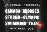 Standbild Kanada's Olympic swimming Team Montreal Quebec Kanada, 1936, aus Sekunde 8 historischem Filmmaterial Videoclip 65675029725