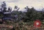 Image of clearing vegetation Bein Hoa South Vietnam, 1967, second 48 stock footage video 65675029758
