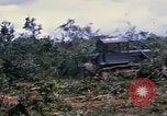 Image of clearing vegetation Bein Hoa South Vietnam, 1967, second 54 stock footage video 65675029758
