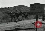 Standbild unbändigen Pferden Sasabe Arizona USA, 1934, aus Sekunde 11 historischem Filmmaterial Videoclip 65675029776