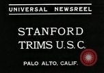 Immagine di Football americano Palo Alto California USA, 1934, secondo 3 filmato di repertorio 65675029778
