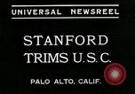 Immagine di Football americano Palo Alto California USA, 1934, secondo 6 filmato di repertorio 65675029778