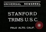 Immagine di Football americano Palo Alto California USA, 1934, secondo 8 filmato di repertorio 65675029778
