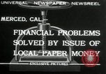 Image papier monnaie locale Merced California USA, 1932, de la seconde 1 séquences d'archives historiques vidéo 65675029789