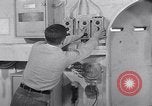 Image of aircraft carrier fire fighting United States USA, 1960, second 28 stock footage video 65675029807