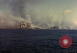 Image of bombardment of island Iwo Jima, 1945, second 10 stock footage video 65675029811