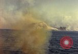 Image of bombardment of island Iwo Jima, 1945, second 49 stock footage video 65675029811