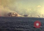 Image of bombardment of island Iwo Jima, 1945, second 57 stock footage video 65675029811