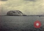 Image of bombardment of Mount Suribachi Iwo Jima, 1945, second 30 stock footage video 65675029812