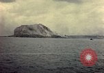Image of bombardment of Mount Suribachi Iwo Jima, 1945, second 31 stock footage video 65675029812