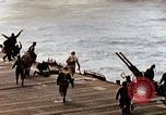 Image of USS Bataan's flight deck Japan, 1945, second 9 stock footage video 65675029815