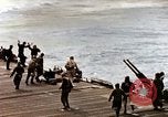 Image of USS Bataan's flight deck Japan, 1945, second 10 stock footage video 65675029815