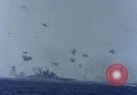 Image of USS Tennessee (BB-43) struck by Kamikaze Pacific Ocean, 1945, second 12 stock footage video 65675029816