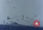 Image of USS Tennessee (BB-43) struck by Kamikaze Pacific Ocean, 1945, second 13 stock footage video 65675029816