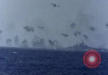 Image of USS Tennessee (BB-43) struck by Kamikaze Pacific Ocean, 1945, second 15 stock footage video 65675029816