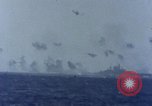 Image of USS Tennessee (BB-43) struck by Kamikaze Pacific Ocean, 1945, second 16 stock footage video 65675029816
