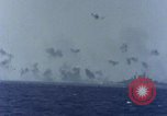 Image of USS Tennessee (BB-43) struck by Kamikaze Pacific Ocean, 1945, second 17 stock footage video 65675029816