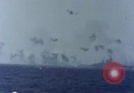 Image of USS Tennessee (BB-43) struck by Kamikaze Pacific Ocean, 1945, second 18 stock footage video 65675029816