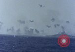 Image of USS Tennessee (BB-43) struck by Kamikaze Pacific Ocean, 1945, second 19 stock footage video 65675029816