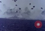Image of USS Tennessee (BB-43) struck by Kamikaze Pacific Ocean, 1945, second 43 stock footage video 65675029816