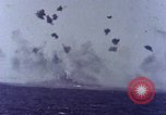 Image of USS Tennessee (BB-43) struck by Kamikaze Pacific Ocean, 1945, second 48 stock footage video 65675029816