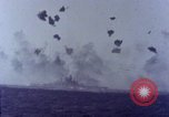 Image of USS Tennessee (BB-43) struck by Kamikaze Pacific Ocean, 1945, second 49 stock footage video 65675029816