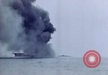 Image of USS Bunker Hill struck by Kamikazes Japan, 1945, second 15 stock footage video 65675029822