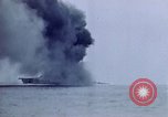 Image of USS Bunker Hill struck by Kamikazes Japan, 1945, second 19 stock footage video 65675029822