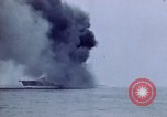Image of USS Bunker Hill struck by Kamikazes Japan, 1945, second 21 stock footage video 65675029822