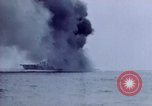 Image of USS Bunker Hill struck by Kamikazes Japan, 1945, second 22 stock footage video 65675029822