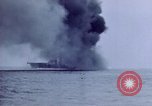 Image of USS Bunker Hill struck by Kamikazes Japan, 1945, second 25 stock footage video 65675029822