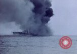 Image of USS Bunker Hill struck by Kamikazes Japan, 1945, second 27 stock footage video 65675029822