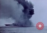 Image of USS Bunker Hill struck by Kamikazes Japan, 1945, second 34 stock footage video 65675029822