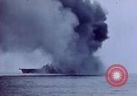 Image of USS Bunker Hill struck by Kamikazes Japan, 1945, second 35 stock footage video 65675029822