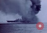 Image of USS Bunker Hill struck by Kamikazes Japan, 1945, second 41 stock footage video 65675029822