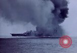 Image of USS Bunker Hill struck by Kamikazes Japan, 1945, second 42 stock footage video 65675029822
