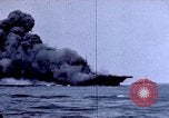 Image of USS Bunker Hill struck by Kamikazes Japan, 1945, second 47 stock footage video 65675029822