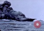 Image of USS Bunker Hill struck by Kamikazes Japan, 1945, second 48 stock footage video 65675029822