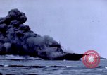 Image of USS Bunker Hill struck by Kamikazes Japan, 1945, second 49 stock footage video 65675029822